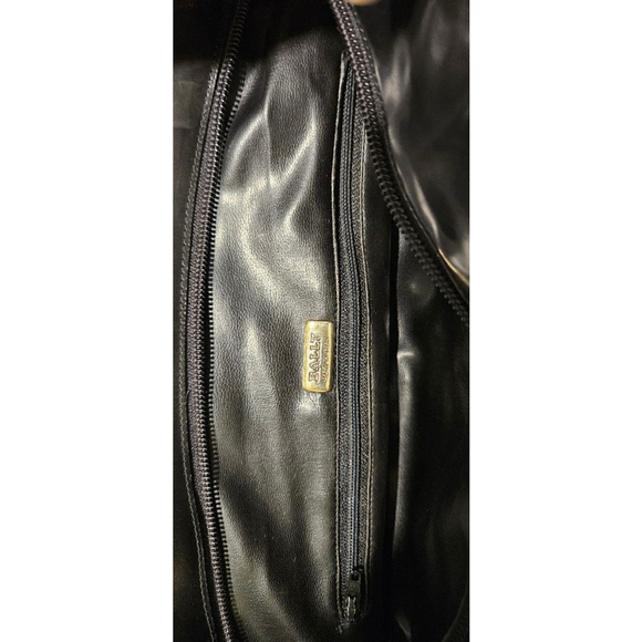 Bally Black & Gray Suede and Leather Satchel Bag - Picture 13 of 14